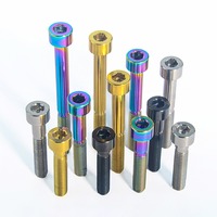M10x25mm/30mm/35mm/40mm/65mm/70mm pas 1.5mm tête de colonne GR5 boulons en titane pour surron