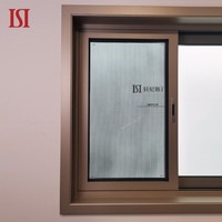 Ventana corredera de aluminio personalizada de marca superior, segura y confiable, fácil de limpiar con patrón de apertura horizontal y malla de pantalla de Villa