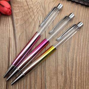 Bolígrafo de Metal Vacío Creativo Promocional DIY con Recarga Parker, Tinta Negra/Azul, Diseño Brillante y Colorido - Product Image 3