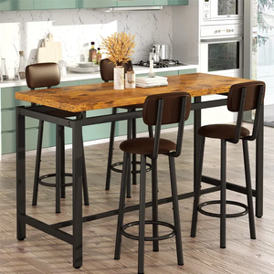 Nuevo Juego de Mesa y Sillas de Comedor Rectangular de Madera Maciza, Estilo Moderno y de Lujo, Muebles de Comedor de Alta Gama para el Hogar - Product Image 5