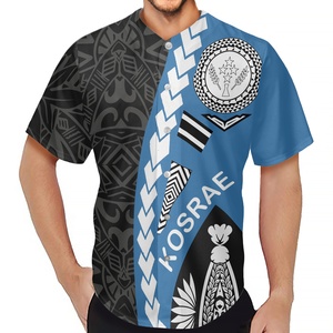 Giá Rẻ Tùy Chỉnh Trống Bóng Chày Jerseys Bán Buôn Kosrae Polynesian Hibiscus Mô Hình Bộ Lạc Cổ Điển Bóng Chày Jersey Chất Lượng Cao - Product Image 5