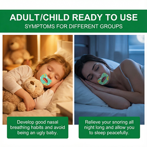 LYCHAカスタムロゴ入り形状・サイズ調整可能いびき防止マウステープ、優しい通気性、低刺激性、CE認証済み、睡眠の質向上ストリップ - Product Image 5