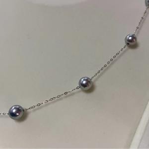 2025 Zhuji Boutique Freshwater Pearl <b>Necklace</b> 18k Gold 6-7mm Round Smile 7 <b>Gift</b> Certificate <b>Gift</b> <b>Box</b> - Product Image 1