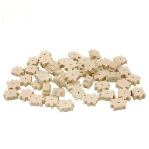 50 disques de nettoyage en <span class=keywords><strong>laine</strong></span> en forme d'engrenage, tampons d'entretien multi-usages pour l'extérieur, accessoires de tir, pastilles de nettoyage universelles - Product Image 1