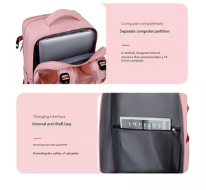 IStapromo Gifts Taygeer <b>Travel</b> <b>Backpack</b> for <b>Women</b> Carry on <b>Backpack</b> WithUSB Charging Port & Shoe Pouch - Product Image 5