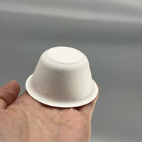 Petits bols jetables ronds en fibre moulée de bagasse de canne à sucre, compostables et biodégradables, pour portions de desserts et sauces