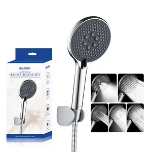 New Bath 5 Functions Handheld Rainfall Shower Head High Pressure Portable Hand Shower