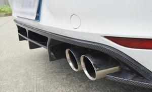 Labio difusor de parachoques trasero de fibra de carbono para Volkswagen VW <span class=keywords><strong>GOLF</strong></span> 7 VII MK7 <span class=keywords><strong>R</strong></span> 2014 - <span class=keywords><strong>2017</strong></span> - Product Image 4
