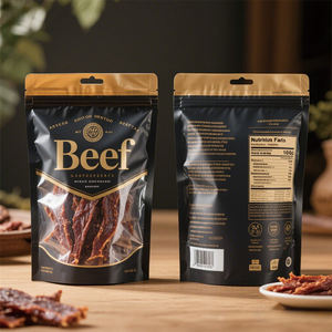 Gran Oferta personalizada, <span class=keywords><strong>bolsa</strong></span> de carne seca de grado alimenticio, palitos de carne seca, bolsas de plástico para embalaje de alimentos, bolsas de Mylar de 16x25 para carne seca - Product Image 6