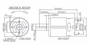 Tournevis électrique cc à couple élevé de 37mm de diamètre, moteur 550, moteur de direction, <span class=keywords><strong>brosse</strong></span> en carbone - Product Image 5