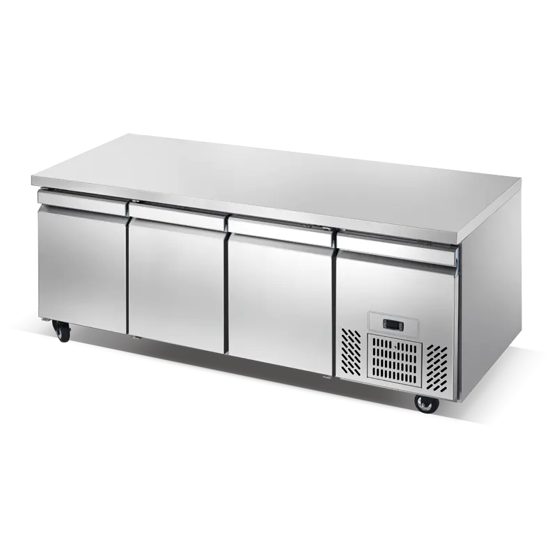 Commercial Under Counter Freezer Stainless Steel Fridge workbench chiller refrigerator