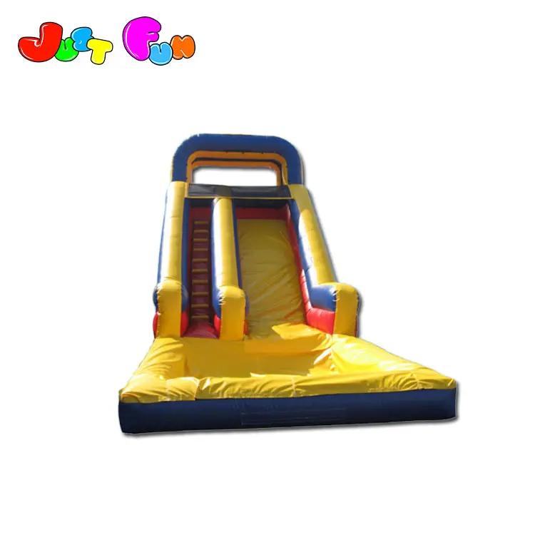 Cheap price for commercial big inflatable single lane water slide inflatable water park with pool
