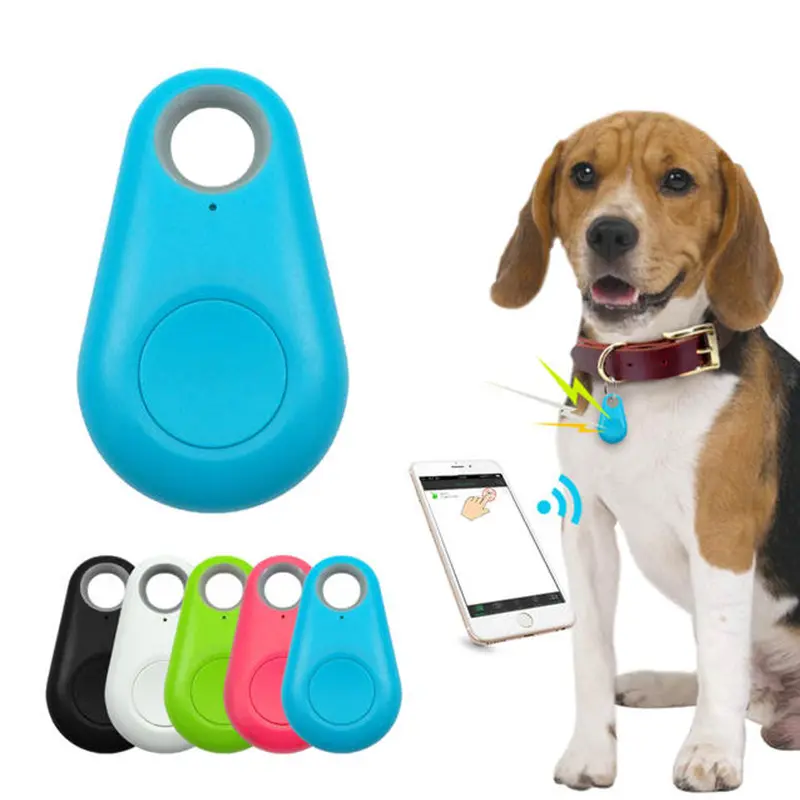 Collares de diseño colorido para perro, rastreador de cuero con Gps, a la moda