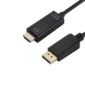 Puerto de pantalla chapado en oro de 1,8 m, adaptador macho a macho de DP a <span class=keywords><strong>HDMI</strong></span> 2,0, Cable de vídeo <span class=keywords><strong>hdmi</strong></span> a dp para Monitor de PC, 6 pies, 1080P - Product Image 3