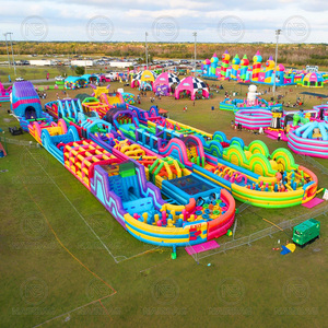 <strong>Inflatable</strong> <strong>5k</strong> <strong>Obstacle</strong> <strong>Course</strong> Run Race Fun Game Jumping Bouncer <strong>Inflatable</strong> Playground Theme Park for Adults Kids - Product Image 2