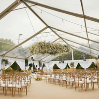 Tente de fête imperméable résistante aux intempéries, blanche, Carpas Para Eventos Pe Marquee, pour mariage en plein air, tente pour grands événements d'entreprise