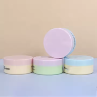 Pots en plastique PET de 100 ml avec couvercle à vis, pots cosmétiques vides noirs pour crème pour les yeux et soins de la peau avec cuillère