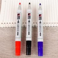 Marqueurs pour tableau blanc GENVANA, fournitures de bureau et scolaires, 3 couleurs, pointe bille de 3,5 mm, effaçables à sec, pour la vente en gros de papeterie