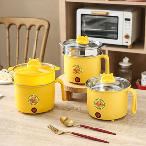 Cuisinière multifonction en gros d'usine pour cuisiner, frire, mini réchaud alimentaire antiadhésif, pot à double couche électrique de dessin animé, 1,8 L - Product Image 4