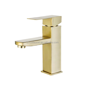 Luxury Modern Single Handle Stainless Steel Hot Cold Water Basin Tap Chrome Matt Black Finish Touchless Ceramic Single Hole <b>Deck</b> - Product Image 2
