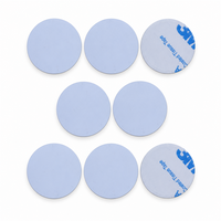 Carte NFC RFID PVC autocollante ronde de 25 mm avec puce 213 pour l'accès aux portes, conforme à la norme ISO 14443A