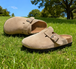 Sabot Unisex di Design Personalizzati in Vera Pelle Scamosciata di Alta Qualità Stile Birkenstock Zoccoli e Sabot da <span class=keywords><strong>Donna</strong></span> in <span class=keywords><strong>Sughero</strong></span> e Lussuose Pantofole in Pelle - Product Image 4