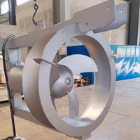 Pompe de recirculation submersible en acier inoxydable pour boues 4kW 6 pôles 380V, capable de gérer les boues activées à haute teneur en solides et de recycler les boues mélangées