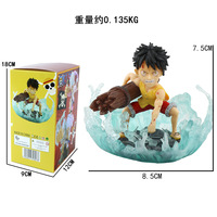 Nouvelles figurines d'action en PVC 3D de Luffy, personnage de l'anime One Piece, design tendance, haute qualité, accessoires de décoration de table, ornement