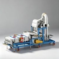 Nettoyeur de graines industriel combiné, machine de traitement des graines, machine de nettoyage de grains haute efficacité, usine de traitement et de nettoyage des grains