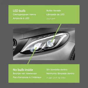 Nouveaux phares LED 12V 6000K pour Mercedes-Benz Classe C W205 (2013-2018) C180/C200/C260 - Product Image 4