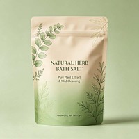 Sachet Doypack Personnalisé pour Sels de Bain avec Fermeture Éclair, Emballage Durable et Anti-humidité pour Produits de Soin Corporel et Sels de Spa