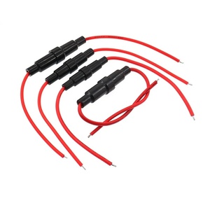 5x20 6x30 mét Glass <span class=keywords><strong>Fuse</strong></span> chủ với dây và mùa xuân, tất cả các dây đồng cầu chì tay áo cầu chì 18AWG 16awg 20AWG 22AWG Ống chủ - Product Image 5