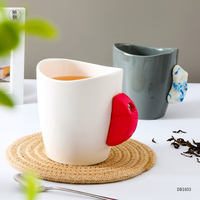 Tasse à espresso en céramique personnalisée faite à la main en porcelaine, motif escalade, cadeau moderne pour les promotions