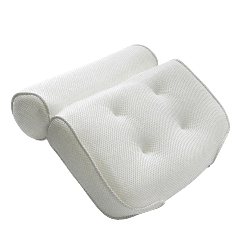 soft air mesh spa bath pillows for tub neck and back support