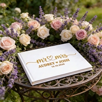 Livre de messages personnalisé pour mariage, souvenir de mariage, album de souvenirs de fiançailles et d'anniversaire, cadeau de remise de diplôme, cadeau pour les enseignants