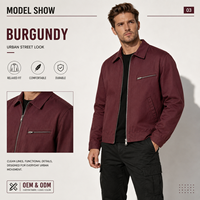 Veste de travail vintage pour homme personnalisée, en coton, manches longues, chaude pour l'hiver, coupe-vent, respirante, fermeture éclair