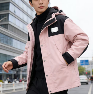 Vestes coupe-vent d'hiver imperméables pour femmes grandes tailles, avec capuche, fermeture éclair, chaudes, douces, respirantes, résistantes à la pluie, avec LOGO, vente en gros - Product Image 5
