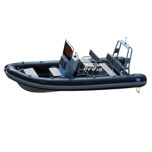 19ft aluminum cuddy cabin fishing boat marine semi rigid deep v hull boat rib 600 avec moteur
