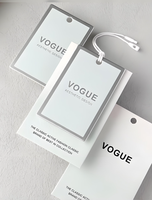 Etiquetas de Cartón Blanco para Ropa en Rollo, Etiquetas de Papel Personalizadas con Código de Barras, Etiquetas Imprimibles con Orificio, Ecológicas