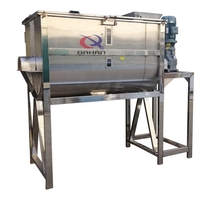Mélangeur à ruban horizontal en acier inoxydable de 200 L pour l'industrie chimique avec moteur domestique