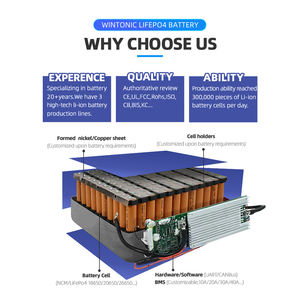 Maßgefertigter Lifepo4-Akkupack 12V 10Ah 20Ah für LED-Licht Elektroroller Elektrofahrzeug - Product Image 3