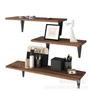 Wooden <b>Wall</b> <b>Mounted</b> Storage Rack 3 Tier Rectangle For Living Room Home Decor Display <b>Shelf</b> - Product Image 4