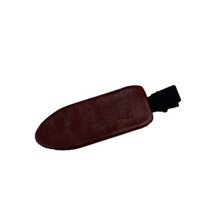Women New Fashion Fabric Brown <strong>Hair</strong> <strong>Barrette</strong> No Bend <strong>Leather</strong> <strong>Hair</strong> Clip for Decorative Styling