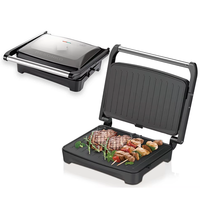 Grille-sandwich électrique antiadhésive sans fumée RSC Wholesale 2200W à commande mécanique pour usage commercial et domestique