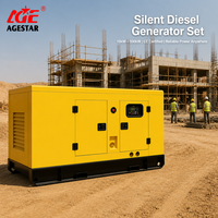 Groupe électrogène diesel refroidi par eau professionnel de 16 kW à 500 kW avec moteur Cummins, démarrage électrique, pour bâtiments commerciaux