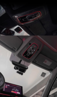 Kit d'éclairage ambiant LED pour panneau de lecture de toit intérieur Audi A4 B9 A5 C8 A6 A7 Q5L Q7 Q8 12V 120W