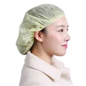 Dùng một lần bệnh viện PP không dệt vòng bouffant Clip cap giá & dùng một lần PP y tá cap hairnets