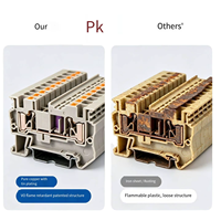 Bloc de bornes de raccordement sans outil DINKLE DP6N 6 mm à insertion directe, connecteur de câblage sur rail DIN, fabriqué en Chine