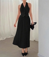 Robe de soirée en satin à bretelles dans le dos pour femmes Robes de soirée pour dames Design fendu dans la jambe avant Invitée de mariage Mère de la mariée