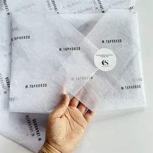 Rollo de papel de regalo de ropa de embalaje de papel reciclado personalizado con logotipo de gran venta